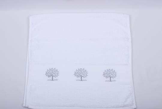 Tree embroidered hand towel. Code HT-Tree